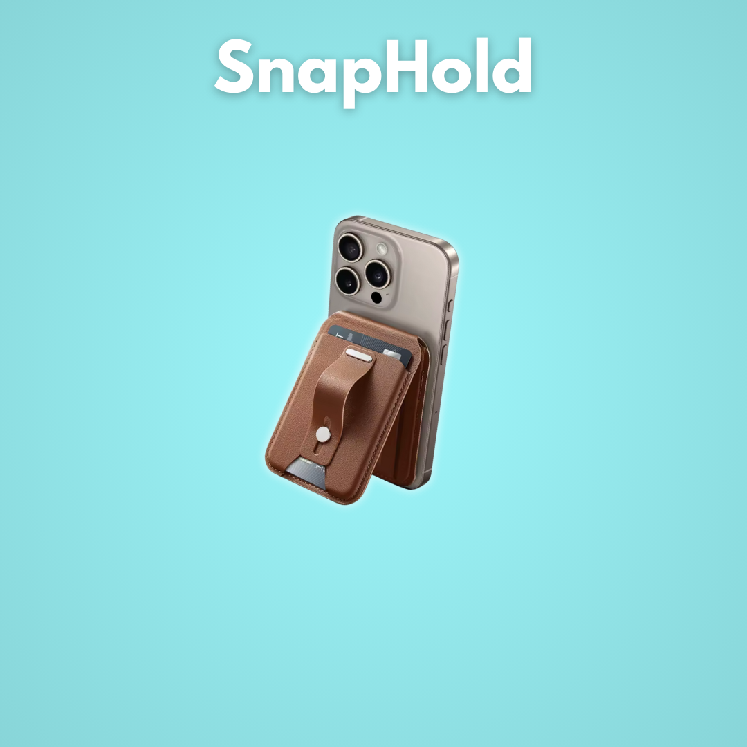 SnapHold: Wallet. Grip. Stand alles in einem.