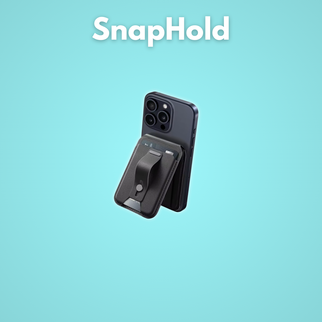 SnapHold: Wallet. Grip. Stand alles in einem.
