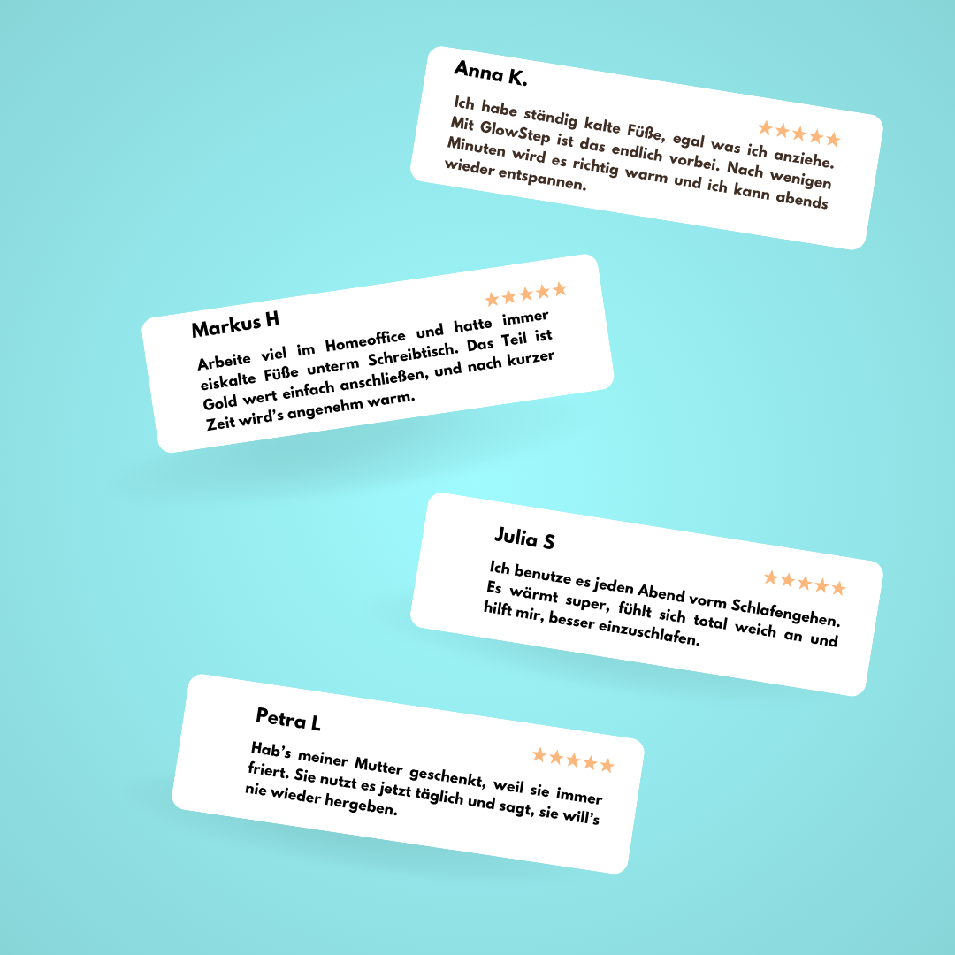 GlowStep: Das Geheimnis der stillen Fuß Entspannung