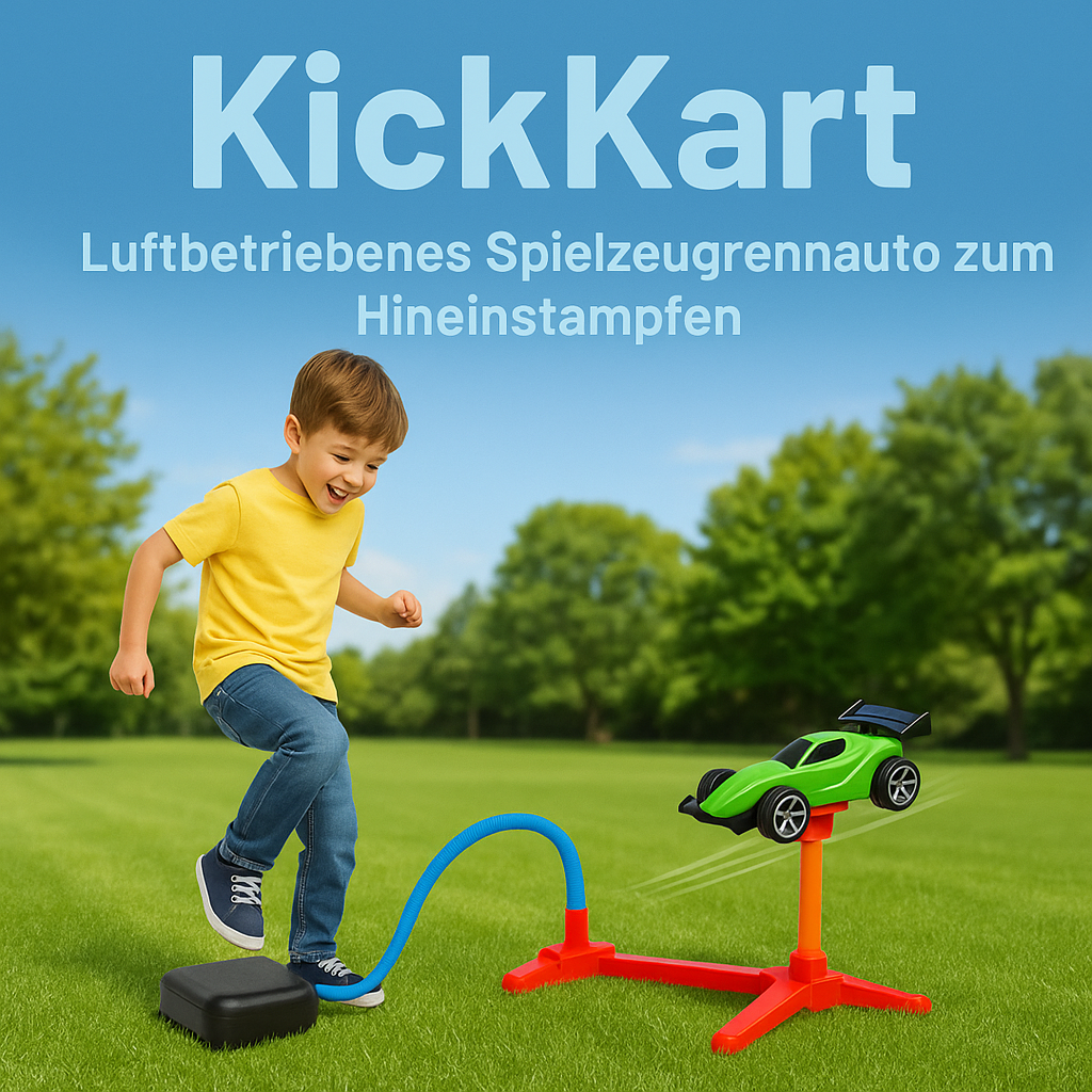 KickKart: Das Spielzeug, das dein Kind wieder Kind sein lässt.