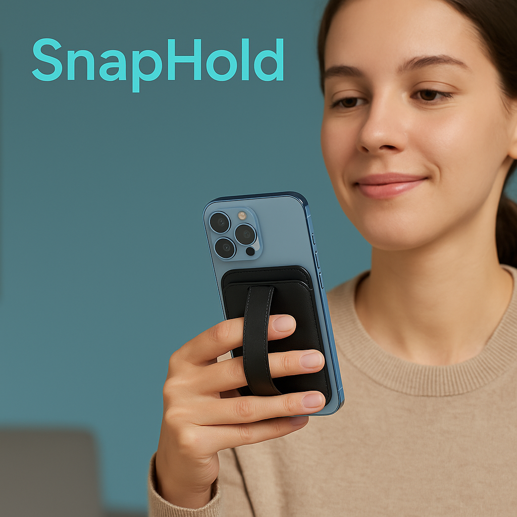 SnapHold: Wallet. Grip. Stand alles in einem.