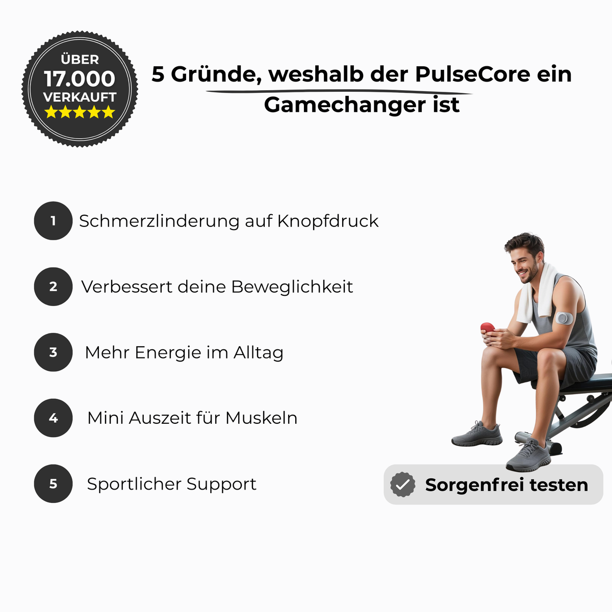 PulseCore: Die Freiheit, schmerzfrei zu leben.