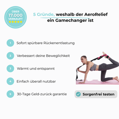 AeroRelief: Wenn dein Rücken dein Leben kontrolliert.