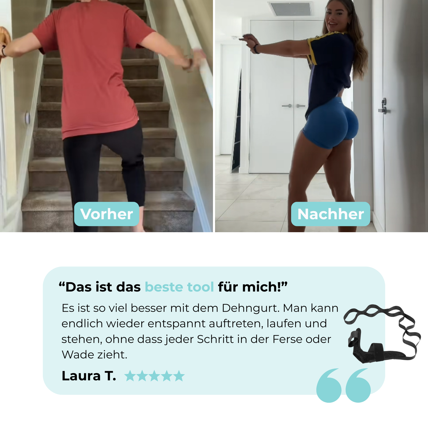 Flexibelt™ - Der Yoga-Dehngurt für gesunde Füße