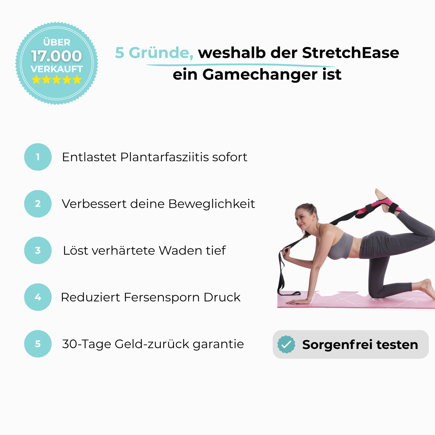 Flexibelt™ - Der Yoga-Dehngurt für gesunde Füße